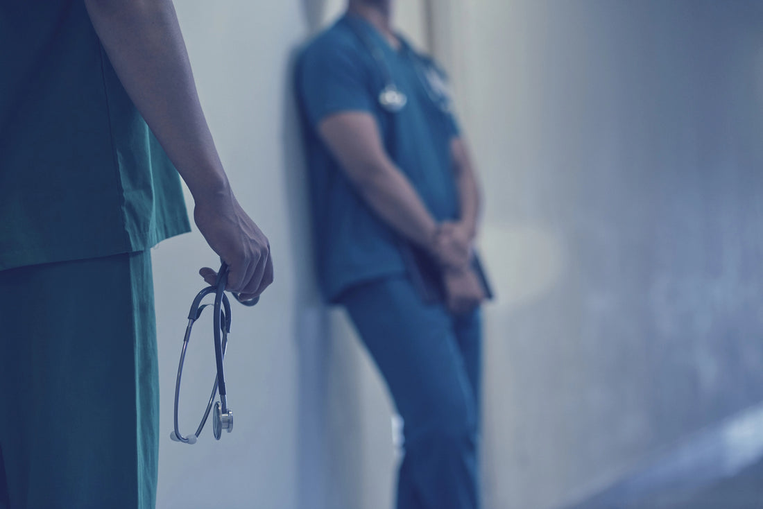 Correctional nurses standing in the hall of the jail