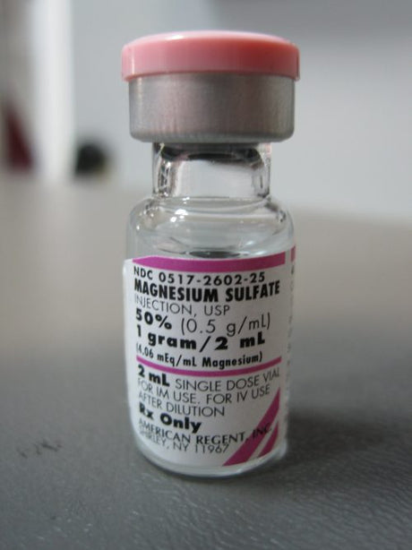 Bottle of Magnesium Sulfate