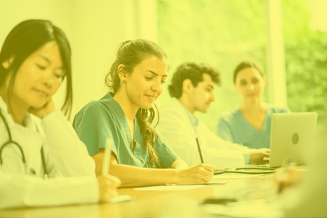 nurses taking exam - NGN multiple choice title card