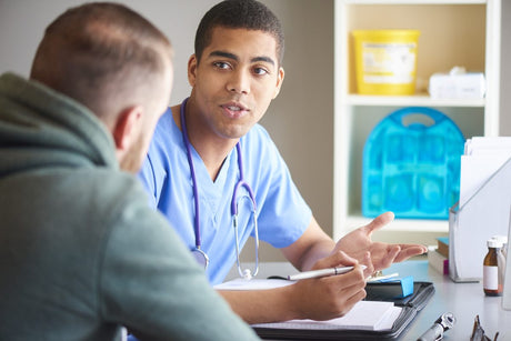HIV nursing conversation with nurse and patient