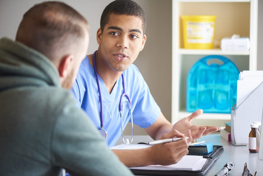HIV nursing conversation with nurse and patient