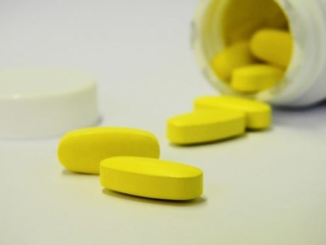 Yellow medicine tablets
