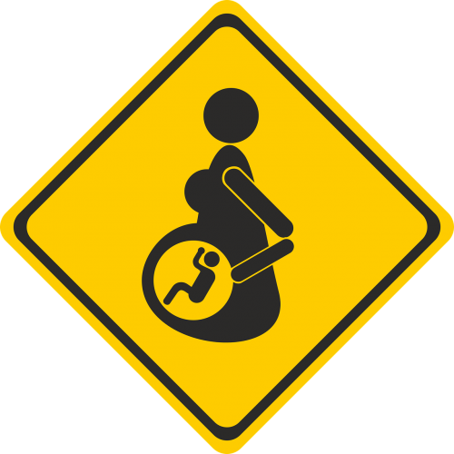 Warning pregnant lady